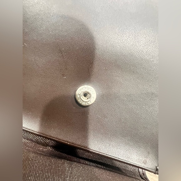 Balenciaga Brown Tri-Fold Wallet Canvas Leather - Picture 7 of 11